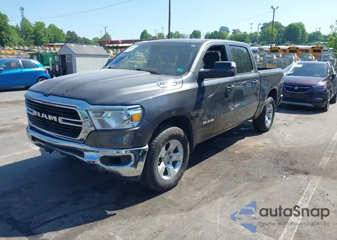 2021 Ram 1500 Big Horn 4X4 5'7 Box from USA, damaged, VIN 1C6SRFFT7MN620668